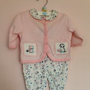 CC Baby Two Piece Romper with Jacket.  0-3 Months.
